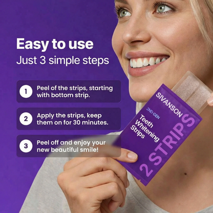 Sivanson Purple Teeth Whitening Strips